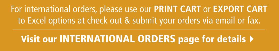 Visit our International Orders page for details